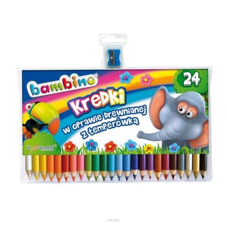 KREDKI OŁ GRUBE 24 KOL+TEMPER BAMBINO 0447 NN