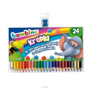 KREDKI OŁ GRUBE 24 KOL+TEMPER BAMBINO 0447 NN