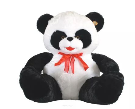 PLUSZ PANDA Z KOKARDĄ XXL 75 CM 4580