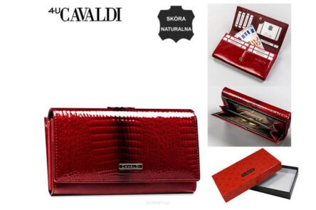 PORTFEL DAMSKI SKÓRA PN24-FO-RS RED 4235 NN