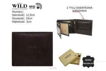 PORTFEL MĘSKI SKÓRA N992-P-SCR D.BROWN 7919 NN