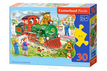 CASTOR PUZZLE 30 GREEN LOCOMOTIVE 3433