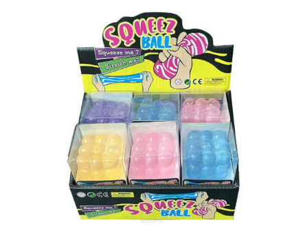 GNIOTEK SQUISHY BĄBELKOWA KOSTKA 5,5 CM (12) 0308