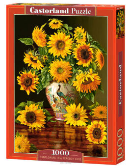CASTOR PUZZLE 1000 SUNFLOWERS IN A PEACOCK 3843