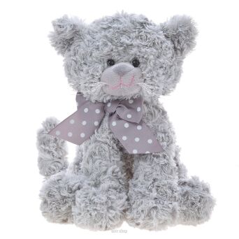PLUSZ KOT BEATRICE SZARY 25 CM Z DŹWIĘKIEM 4962 NN