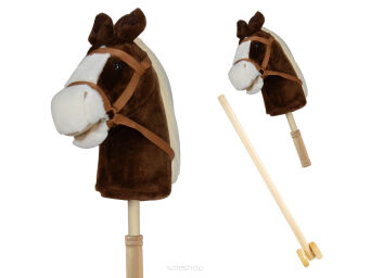 HOBBY HORSE KOŃ NA KIJU SKŁAD KÓŁ DŹW. 95 CM 8231