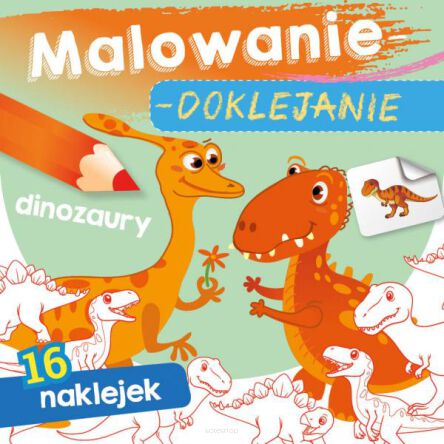 MALOWANIE DOKLEJANIE DINOZAURY 1139