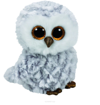 TY PLUSZ 15 CM OWLETTE WHITE OWL 2010 NN