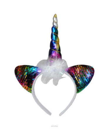 @@ OPASKA JEDNOROŻEC Z ROGIEM USZAMI 22X27 3120