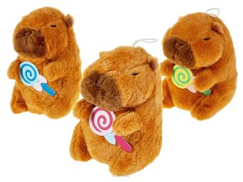 PLUSZ KAPIBARA Z LIZAKIEM 21X14 CM 4252