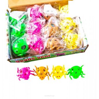 GNIOTEK SQUISHY KOLOROWY PAJĄK 9 CM (12) 4497