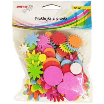 NAKLEJKI Z PIANKI KWIATKI PASTEL WIOSNA 0273