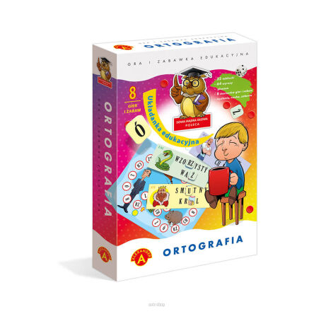 GRA SOWA MĄDRA GŁOWA ORTOGRAFIA UKŁADANKA 3221