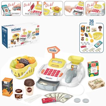 KASA FISKALNA + AKCESORIA PIENIĄD SKLEP 32X18 6145