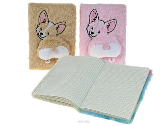 PAMIĘTNIK NOTES PLUSZOWY PIES 20X15 CM 0605