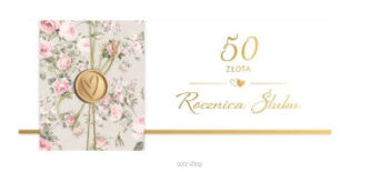 KARTKA KOPERTA 50 ROCZNICA ŚLUBU 6290 NN