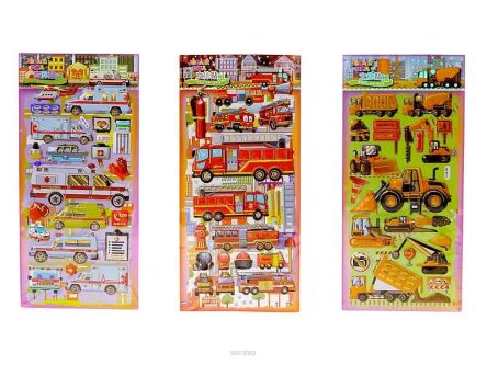 NAKLEJKI WYPUKŁE MIX 4471