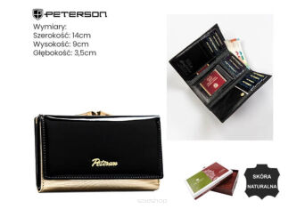 PORTFEL DAMSKI PTN LJ-42108 BLACK GOLD 0667 NN