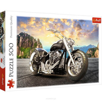 TREFL PUZZLE 500 CZARNY MOTOCYKL 3844 NN