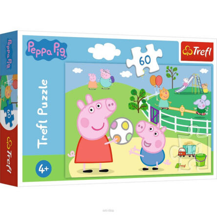 TREFL PUZZLE 60 PEPPA PIG ZABAWY W GRONIE 3567 NN