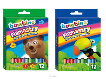FLAMASTRY 12 KOL [10]  BAMBINO 1604 NN