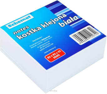 KOSTKA BIAŁA KLEJONA 83x83x35 [45] 2742