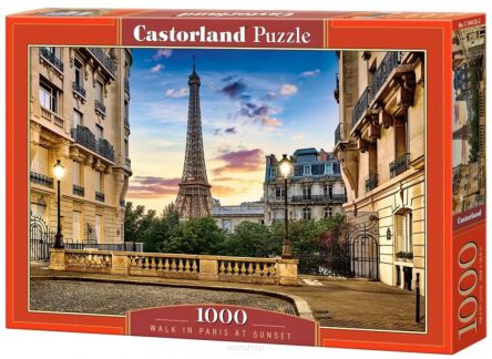 CASTOR PUZZLE 1000 WALK IN PARIS AT SUNSET 4925