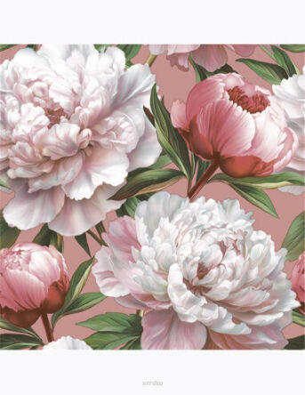 SERWETKI PIWONIE KWIATY 33x33 CM  (20) 2138