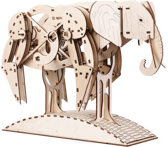 MR.P DREWNIANY MODEL PUZZLE 3D SŁOŃ 0045