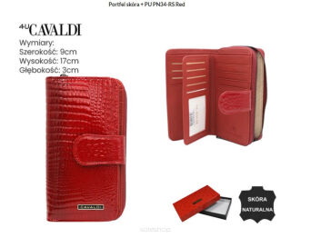 PORTFEL DAMSKI SKÓRA PN23-RS RED 8054 NN