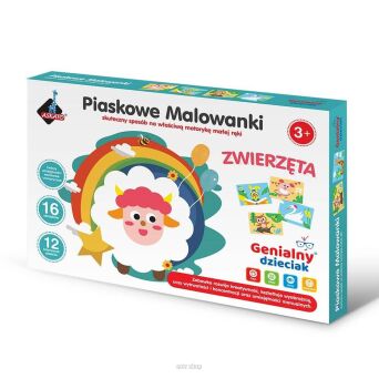 PIASKOWA MALOWANKA ZWIERZĄTKA 26X18 7668