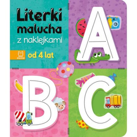 LITERKI MALUCHA Z NAKLEJKAMI OD 4 LAT 8481