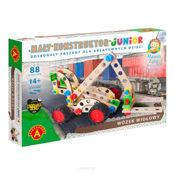 MAŁY KONSTRUKTOR JUNIOR 3W1 WÓZEK WIDŁOWY 9421