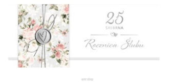 KARTKA KOPERTA 25 ROCZNICA ŚLUBU 6269 NN