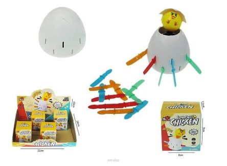 MINI GRA WYSKAKUJĄCY KURCZAK 8X9 CM (12) 0234 