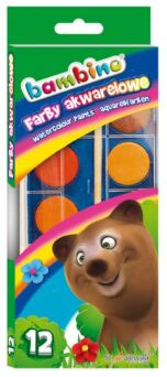 FARBY AKWARELE 12 KOL BAMBINO [12] 1857 NN