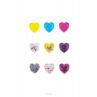 DŻETY SAMOPRZYLEPNE SERCA MIX 4394