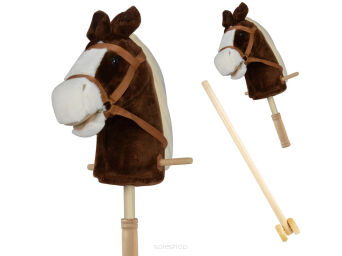 HOBBY HORSE KOŃ NA KIJU SKŁAD KÓŁ DŹW. 95 CM 8309