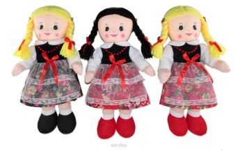 PLUSZ LALKA 30 CM GÓRALKA Z WARKOCZAMI 9434