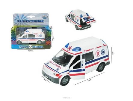 AUTO KARETKA 13 CM ŚW. DŹW. PUD. 2471 NN