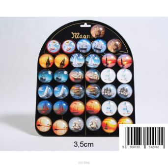 MAGNESY ŁÓDKA 3 CM BLISTER (36) 2042