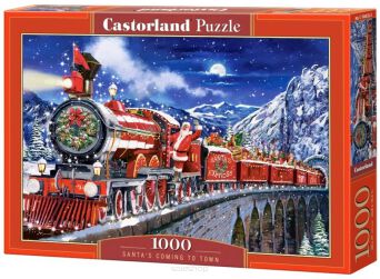 CASTOR PUZZLE 1000 SANTA'S COMING TO TOWN 4833