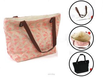 TORBA Z ZAMKIEM ZAKUPY PLAŻA 43X13 CM 4034