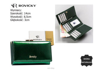 PORTFEL DAMSKI SKÓRA RH-23-1-SH GREEN 8179 NN