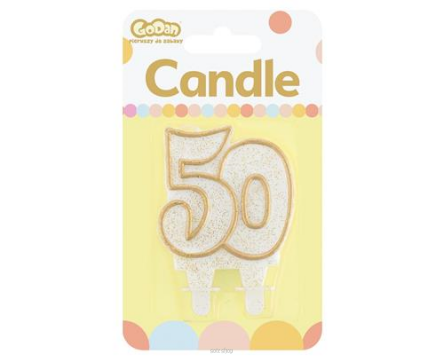 ŚWIECZKA B&C CYFERKA 