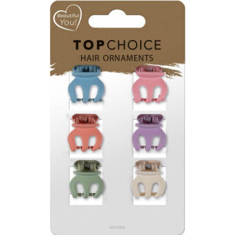 KLAMERKI ŻABKI DO WŁOSÓW MATT 6 SZT 0667 NN