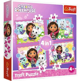 TREFL PUZZLE 4W1 PRZYGODY GABI 6206 NN