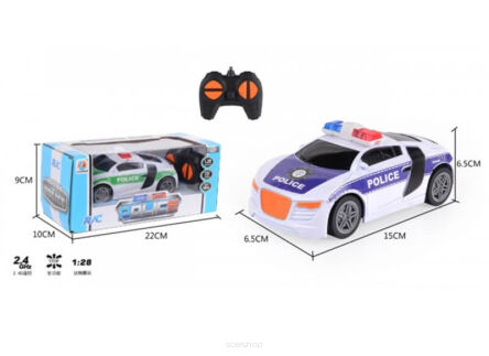 AUTO NA RADIO POLICJA 22X10 CM 1188