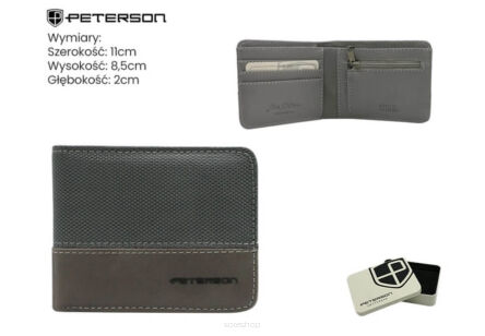 PORTFEL MĘSKI PTN EH-02Z D.GRAY 5853 NN