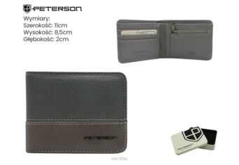 PORTFEL MĘSKI PTN EH-02Z D.GRAY 5853 NN